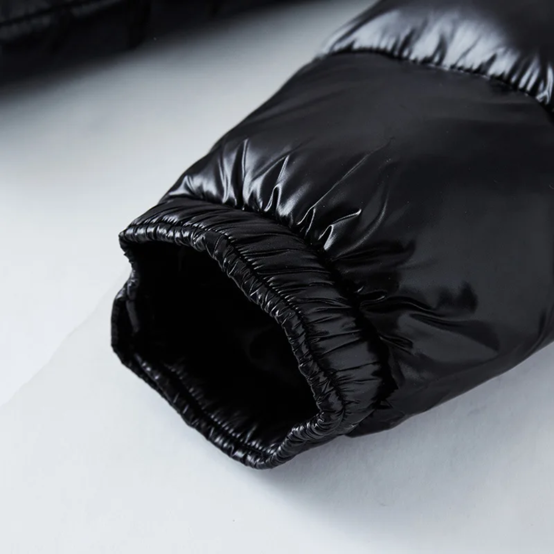 Ralph | Winter Puffer Jas | Gewatteerde Glanzende Donsjas met Capuchon