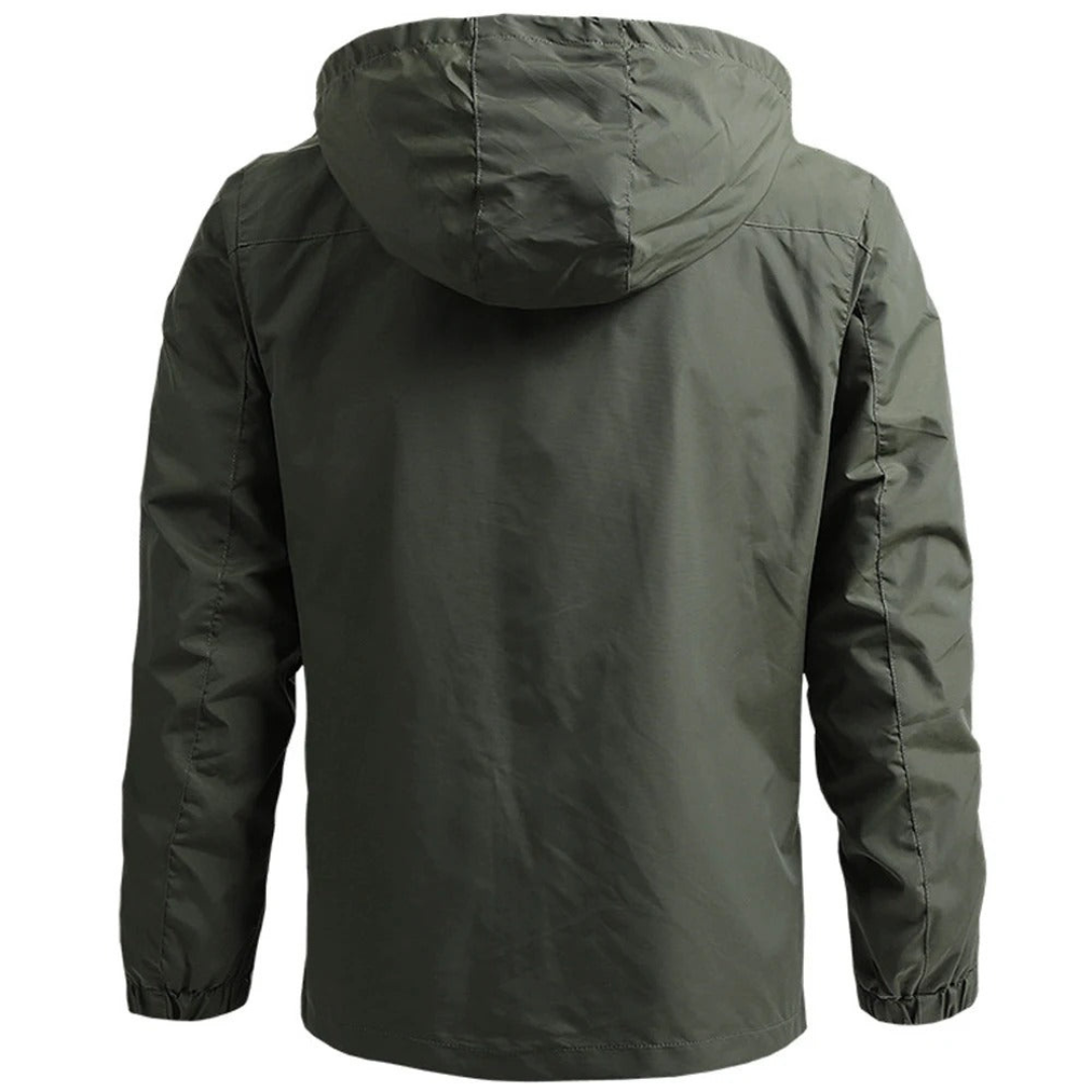 Guido | Heren Sportieve Jas | Militaire Windbreaker met Zakken - Werkjas