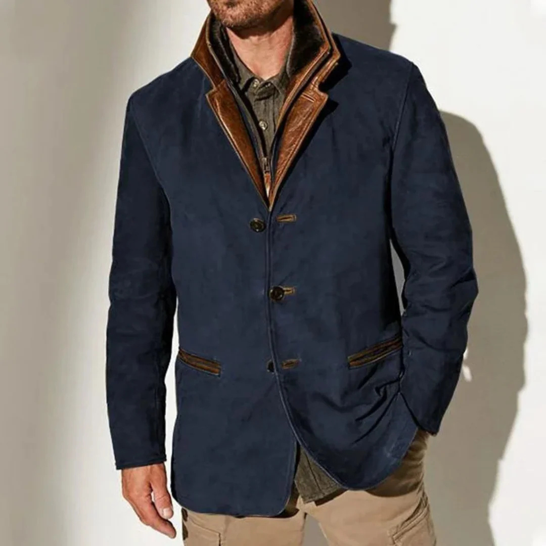 Daniel | Heren Winter Jas | Vintage Jas Met Zak, Winddicht En Knoopsluiting