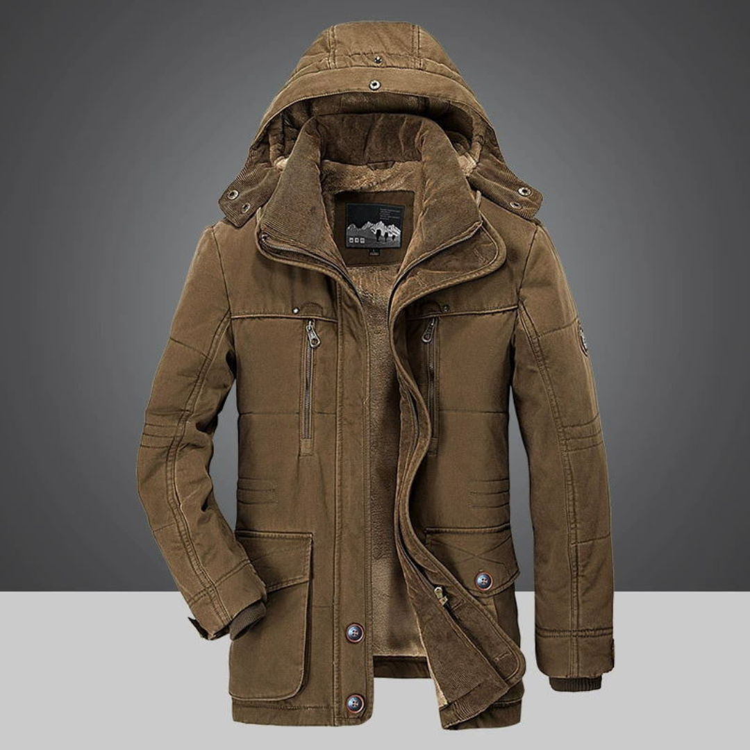 Caspar | Heren Winter Parka Jas | Cargo Jas Met Capuchon En Multi-Zakken