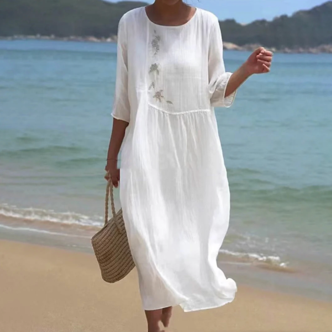 Alexia | Dames Zomerjurk | Lichtgewicht Ademend Midi