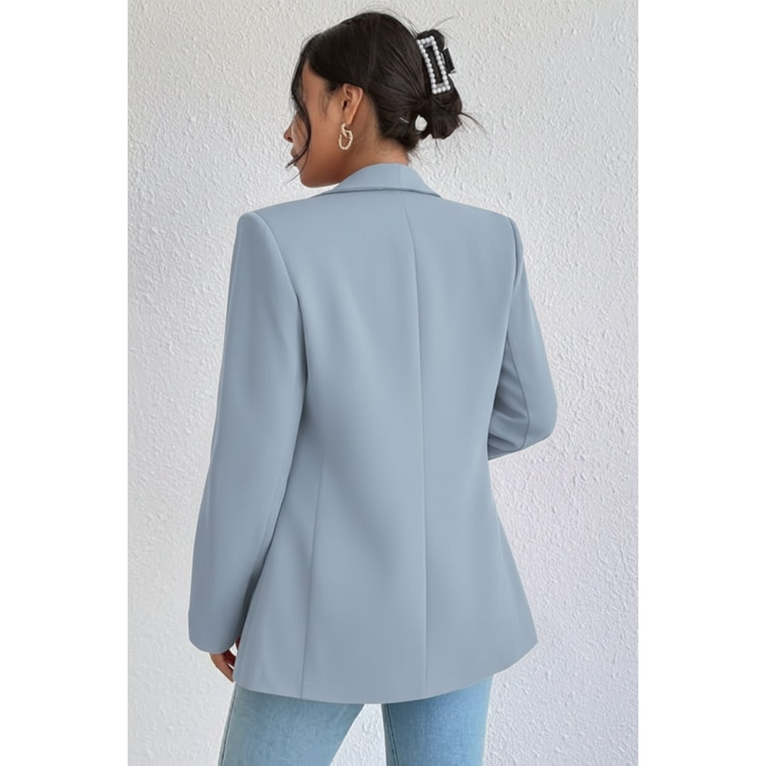 Alva | Dames Blazer | Effen Blazer Met Zakken Voor Kantoor