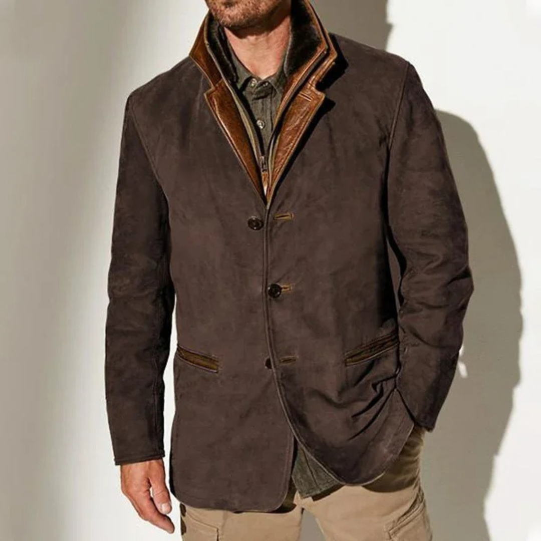 Daniel | Heren Winter Jas | Vintage Jas Met Zak, Winddicht En Knoopsluiting
