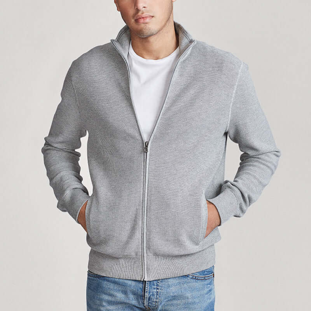 Luuk | Cardigan Vest Met Rits | Sweater Met Lange Mouwen met Volledige Rits