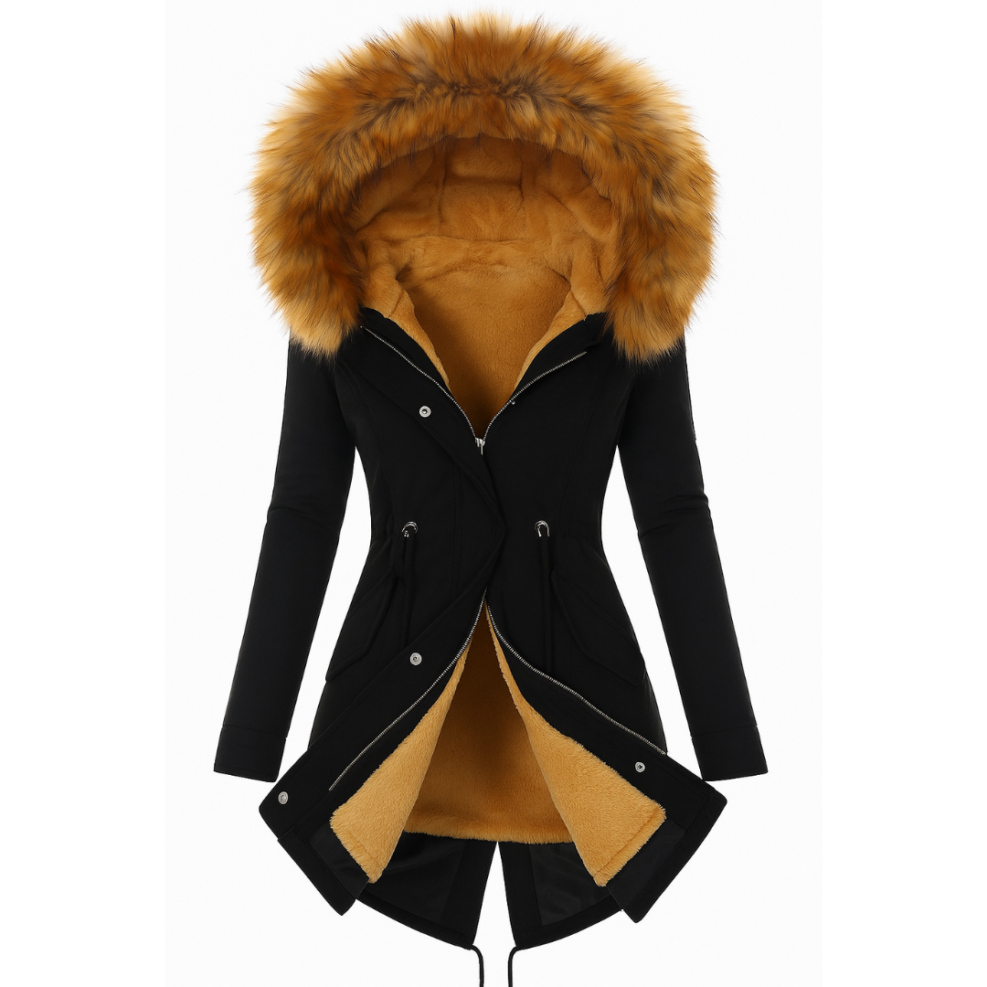 Victoria | Dames Parka Winter Jas | Winddicht Met Capuchon van Bont