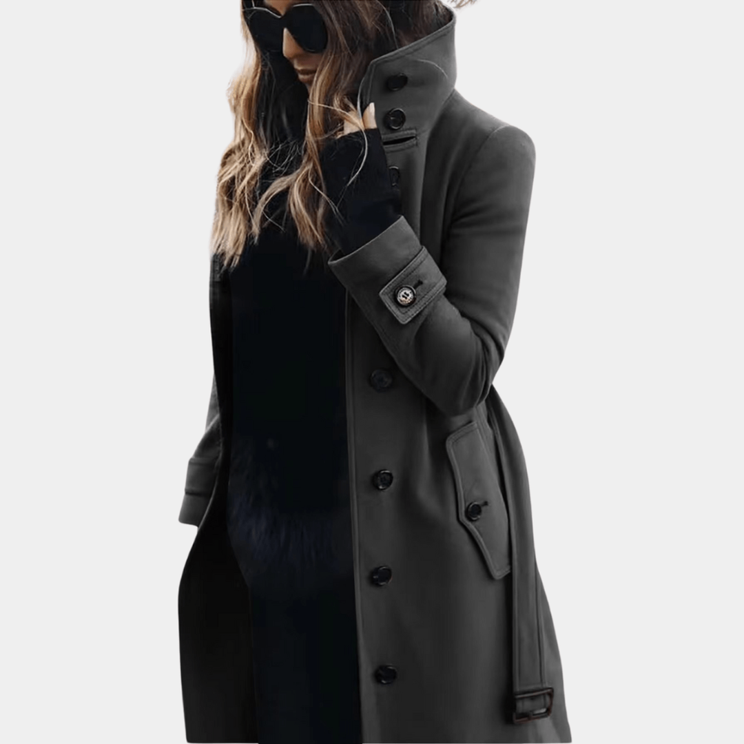 Selina | Dames Trenchcoat | Winddichte Jas Met Riem En Knoopsluiting