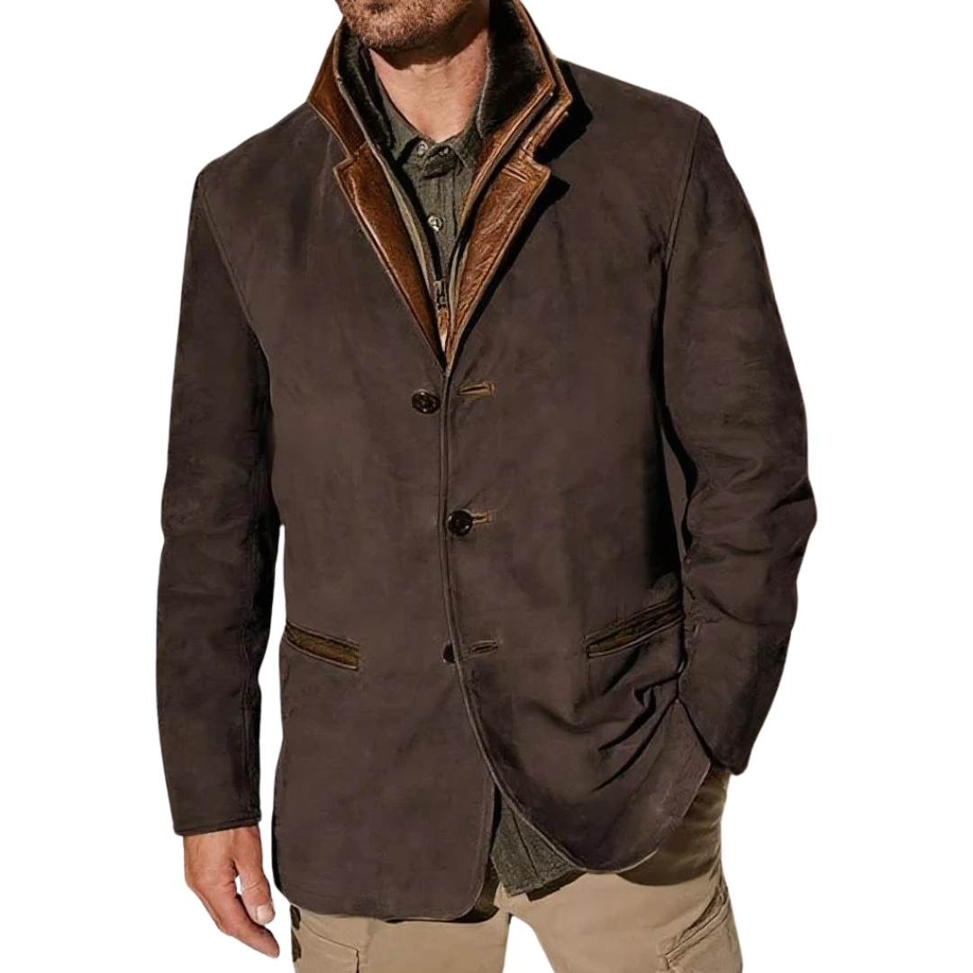 Daniel | Heren Winter Jas | Vintage Jas Met Zak, Winddicht En Knoopsluiting