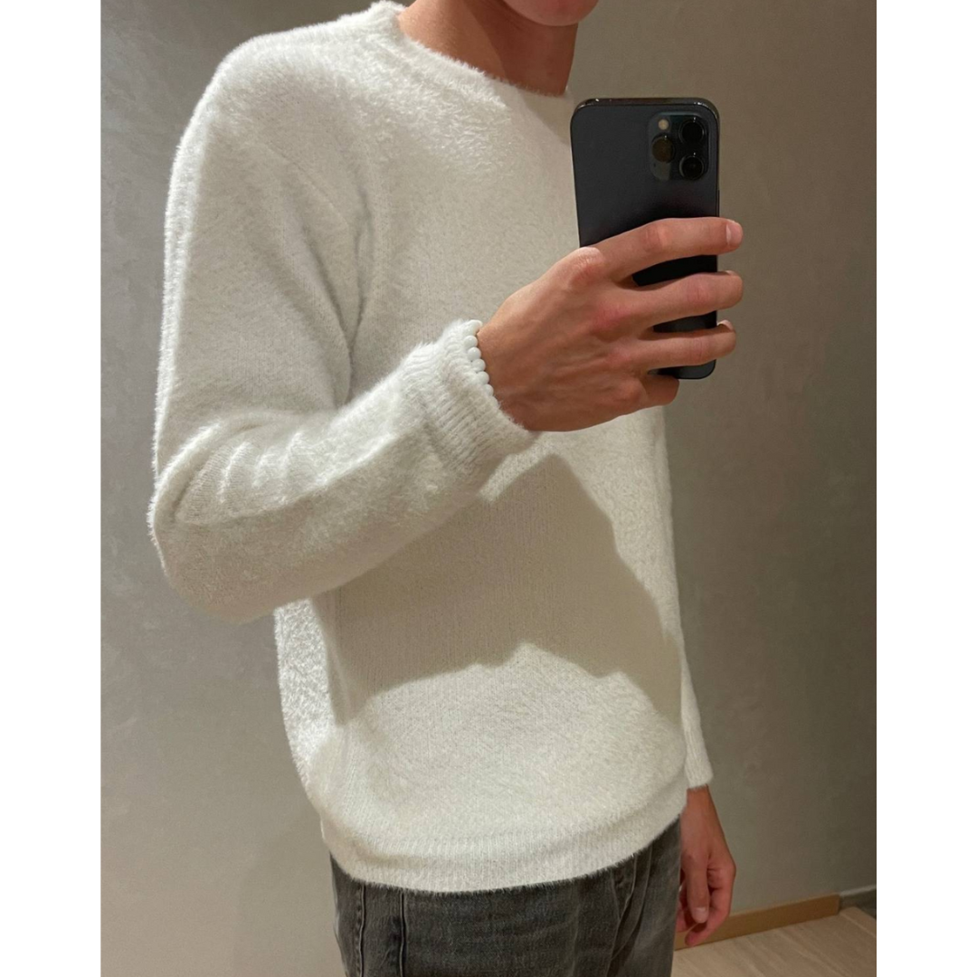 Charlie | Warme Winter Trui Met Ronde Hals | Losse Pasvorm met Lange Mouwen