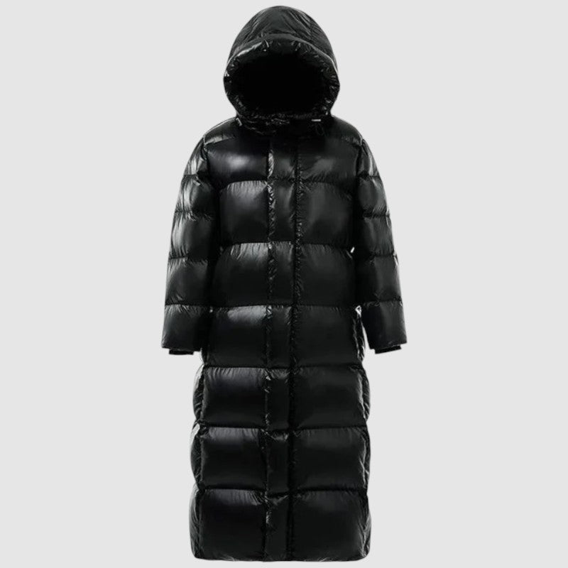 Lianne | Lange Winter Donsjas met Capuchon en Lange Rits
