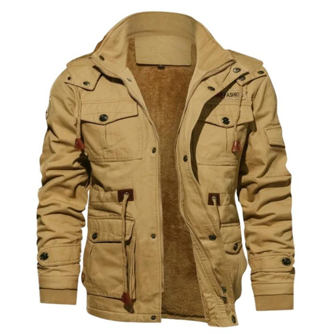 Vince | Heren Cargo Bomber Jas | Jack Met Ritssluiting En Binnenvoering