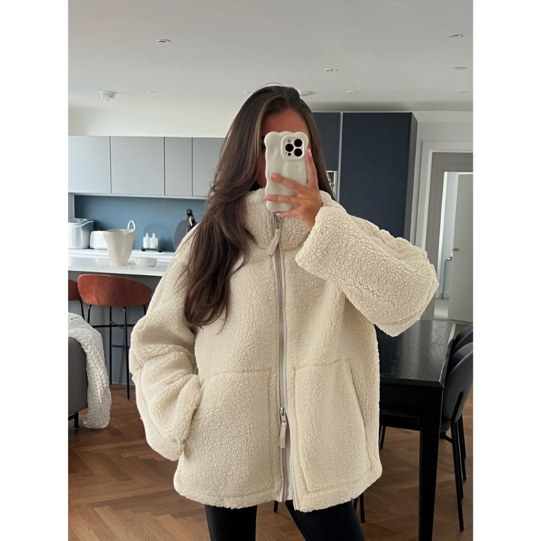 Martha | Teddy Jas | Losse Pasvorm met Ritssluiting Voor Dames