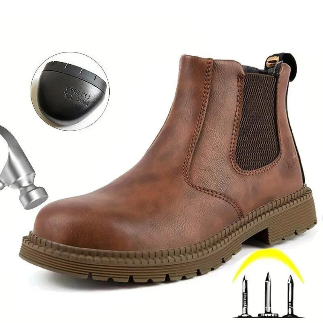 Robbert | Heren Schoenen | Stalen Neus Werkschoenen Waterdicht en Instap Veiligheid - Outdoor