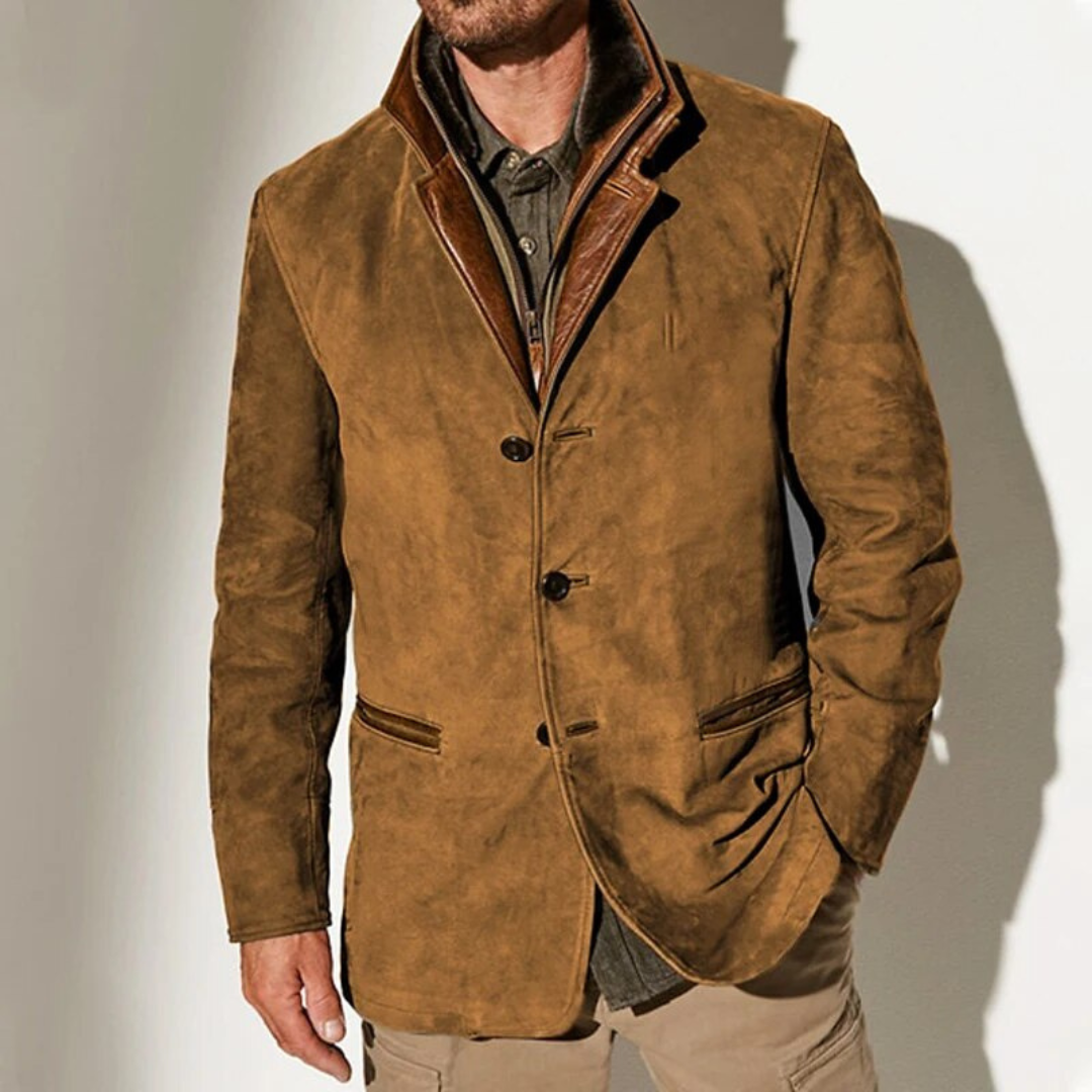 Daniel | Heren Winter Jas | Vintage Jas Met Zak, Winddicht En Knoopsluiting