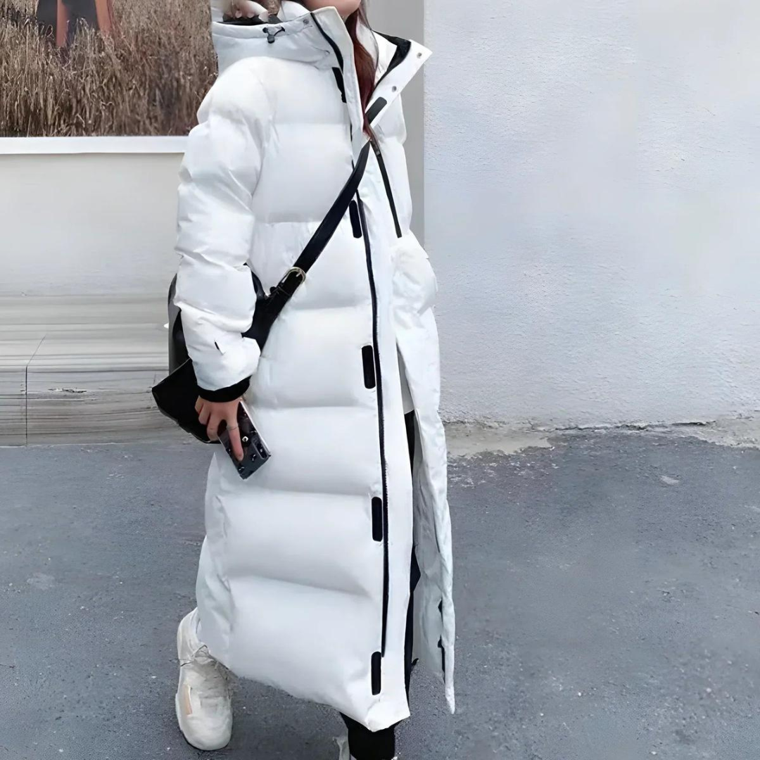 Desiree | Dames Lange Gewatteerde Winter Jas | Parka met Capuchon van Warm Bont