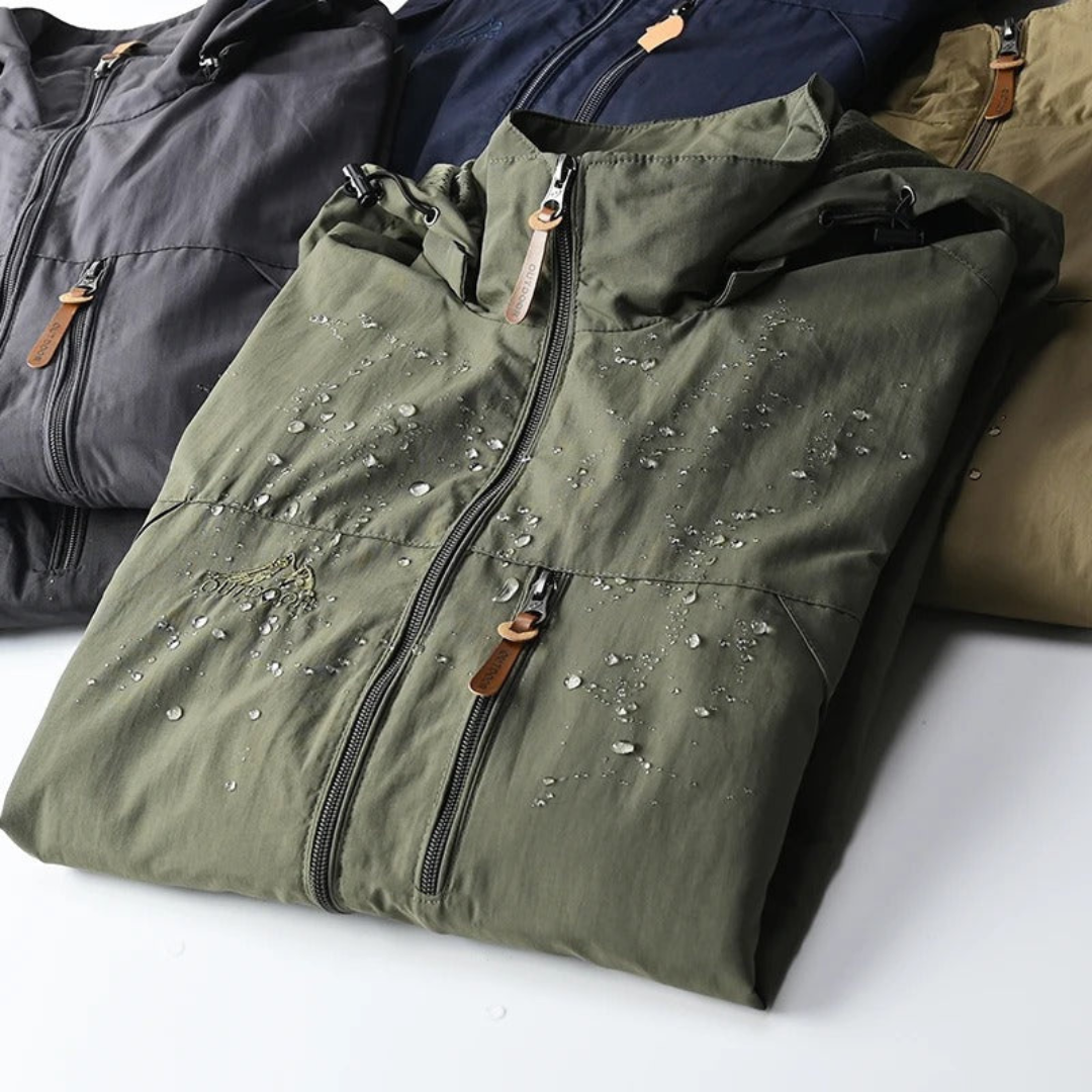 Guido | Heren Sportieve Jas | Militaire Windbreaker met Zakken - Werkjas