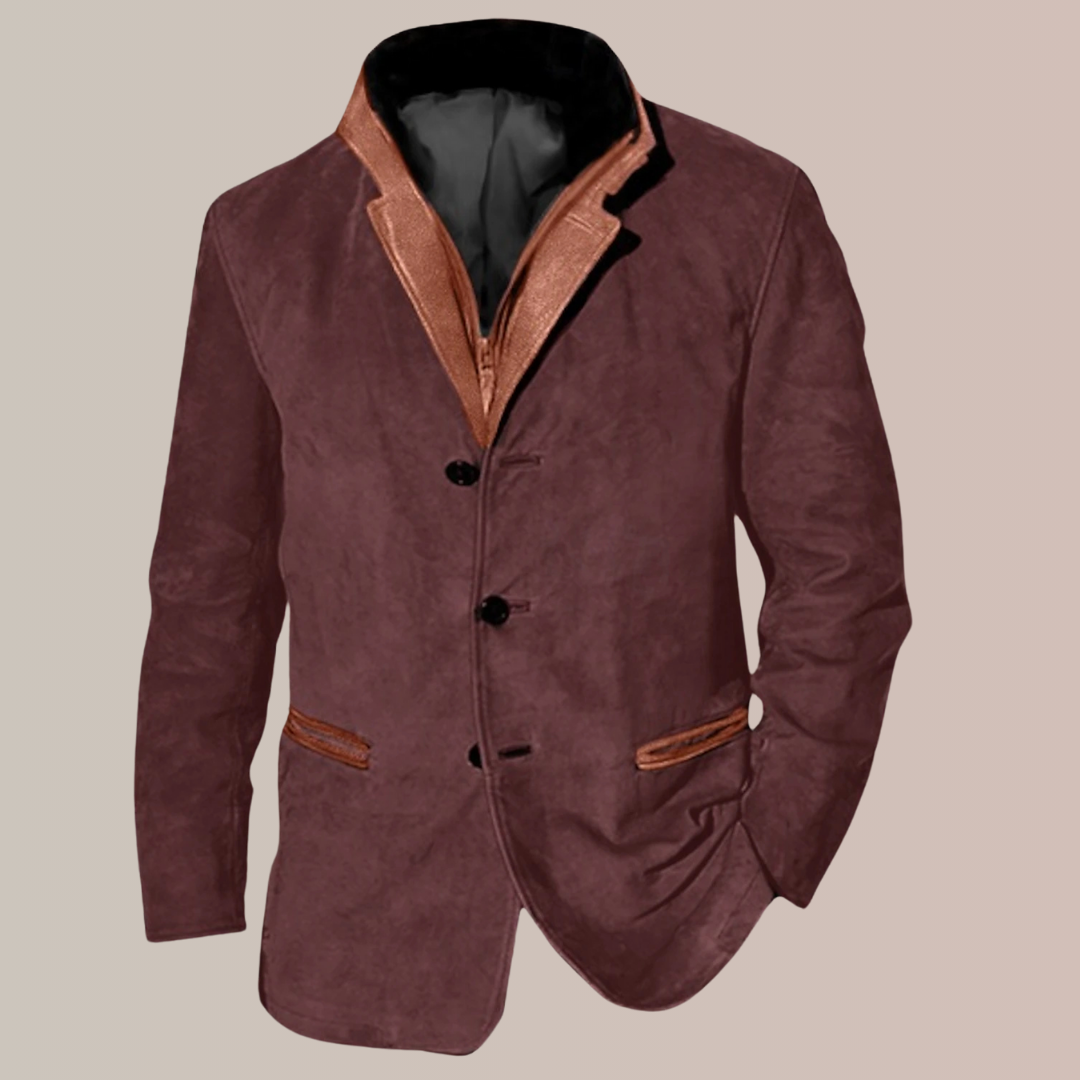 Daniel | Heren Winter Jas | Vintage Jas Met Zak, Winddicht En Knoopsluiting