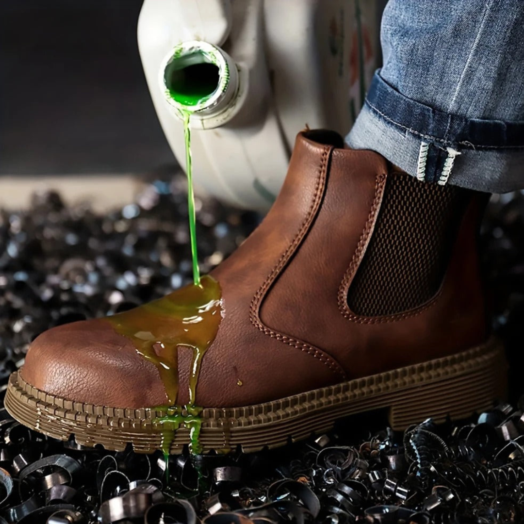 Robbert | Heren Schoenen | Stalen Neus Werkschoenen Waterdicht en Instap Veiligheid - Outdoor