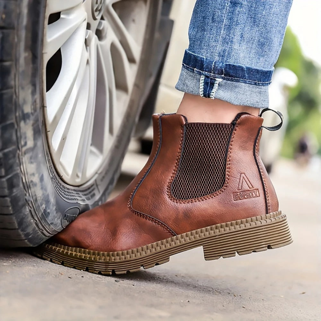 Robbert | Heren Schoenen | Stalen Neus Werkschoenen Waterdicht en Instap Veiligheid - Outdoor