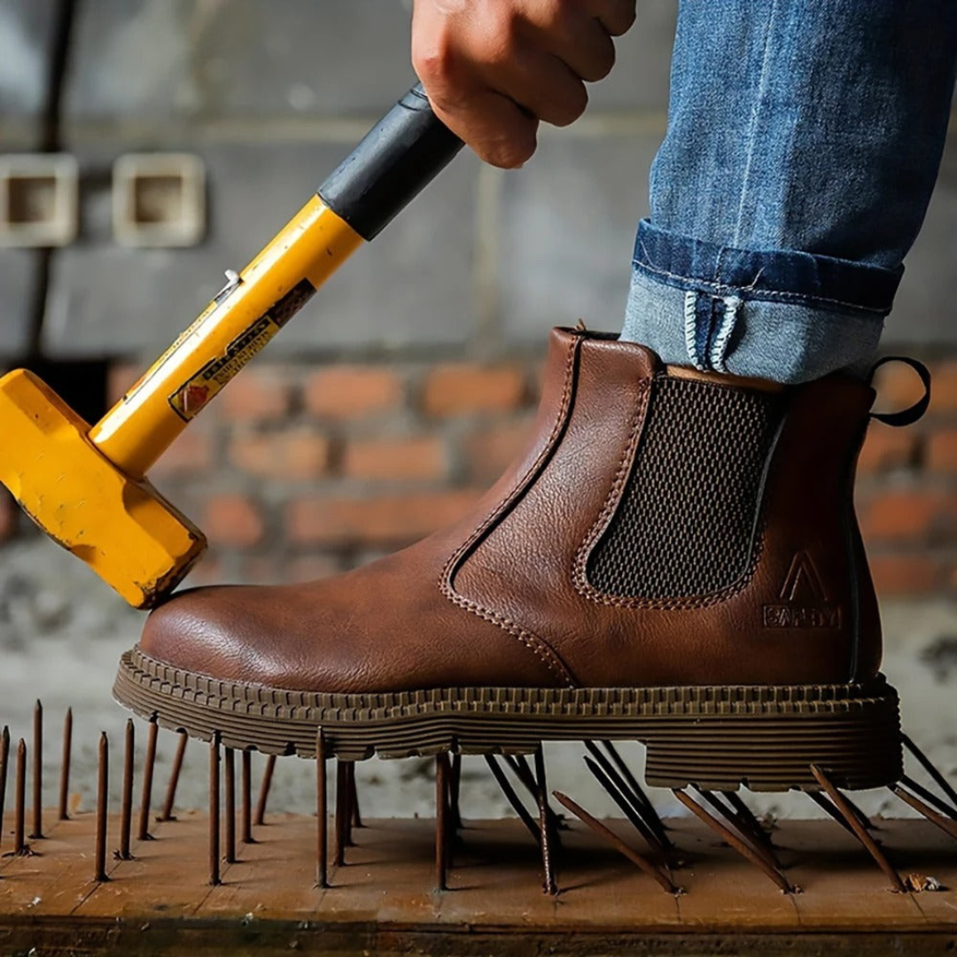 Robbert | Heren Schoenen | Stalen Neus Werkschoenen Waterdicht en Instap Veiligheid - Outdoor