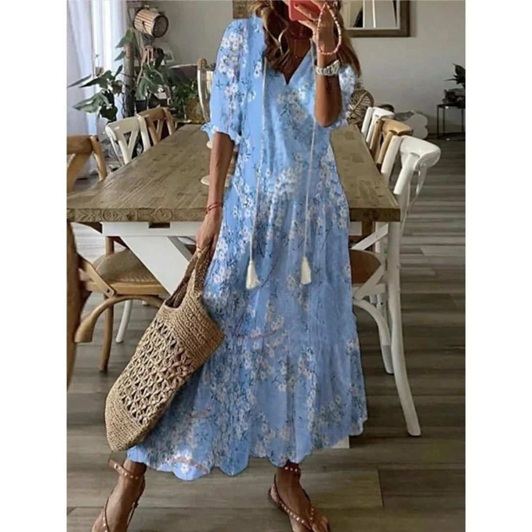 Feline | Dames Jurk | Maxi met Patroon