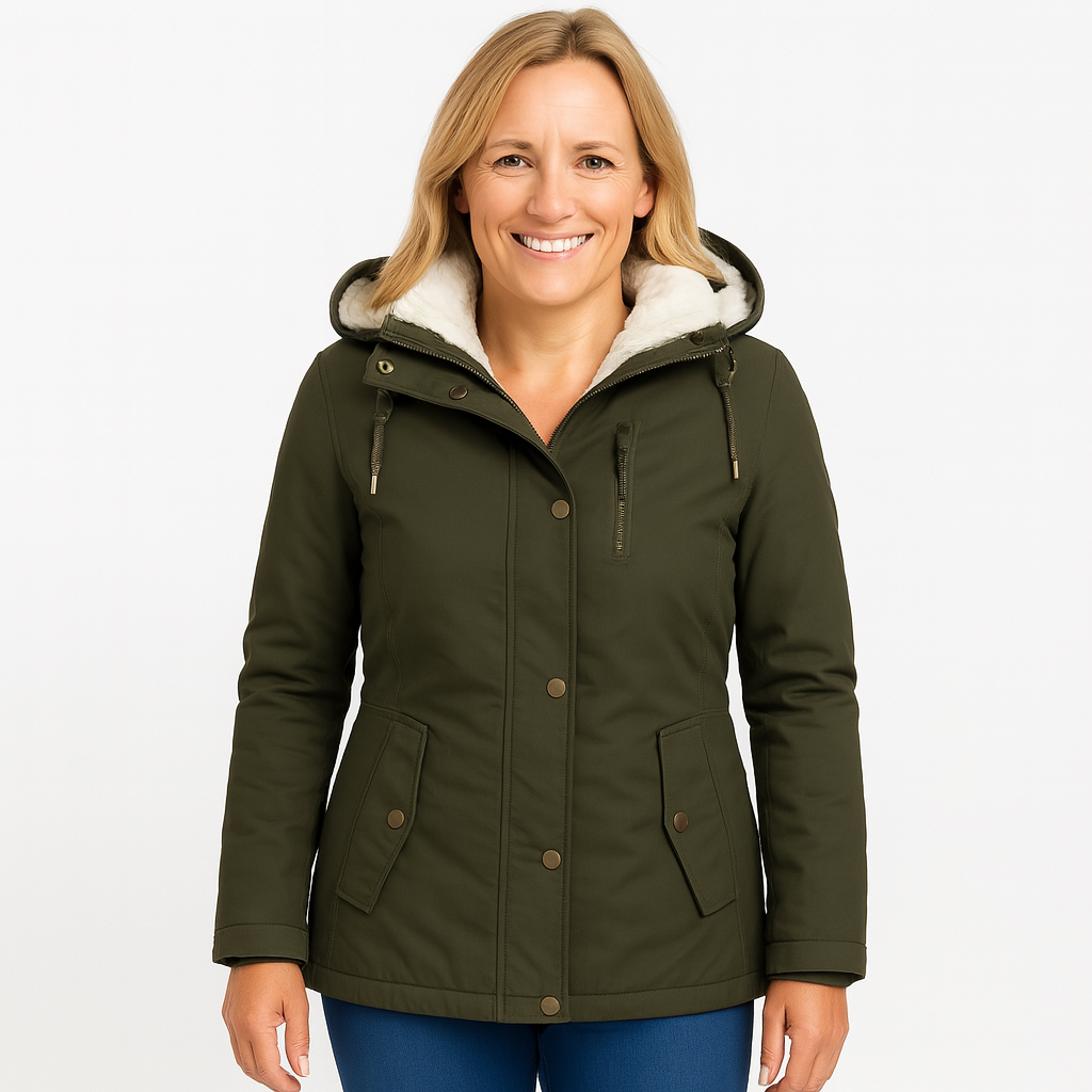 Maia | Dames Lange Winter Jas | Verdikte Winddichte Winter Parka Jas Met Capuchon