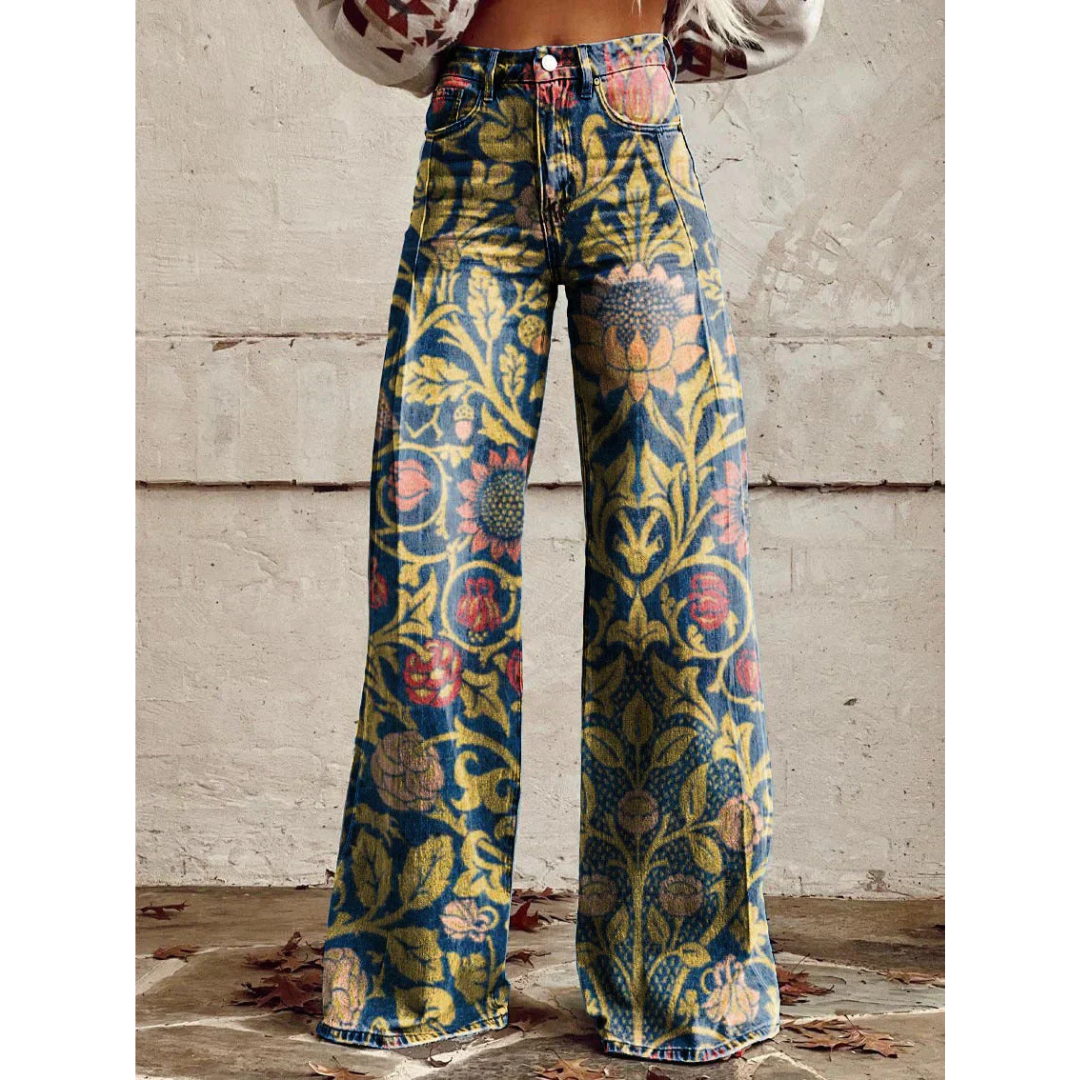 Tessa | Kleurrijke broek met Uniek Patroon