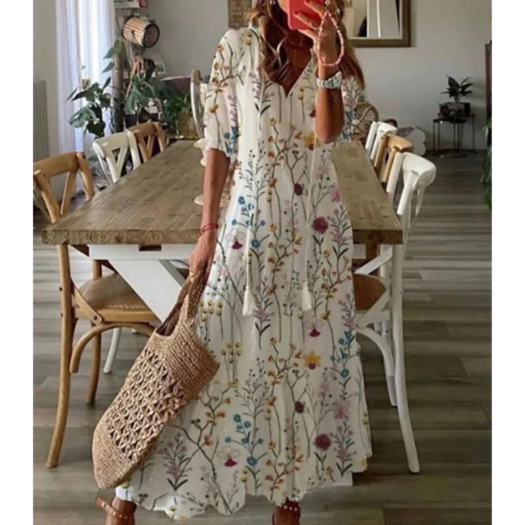 Feline | Dames Jurk | Maxi met Patroon