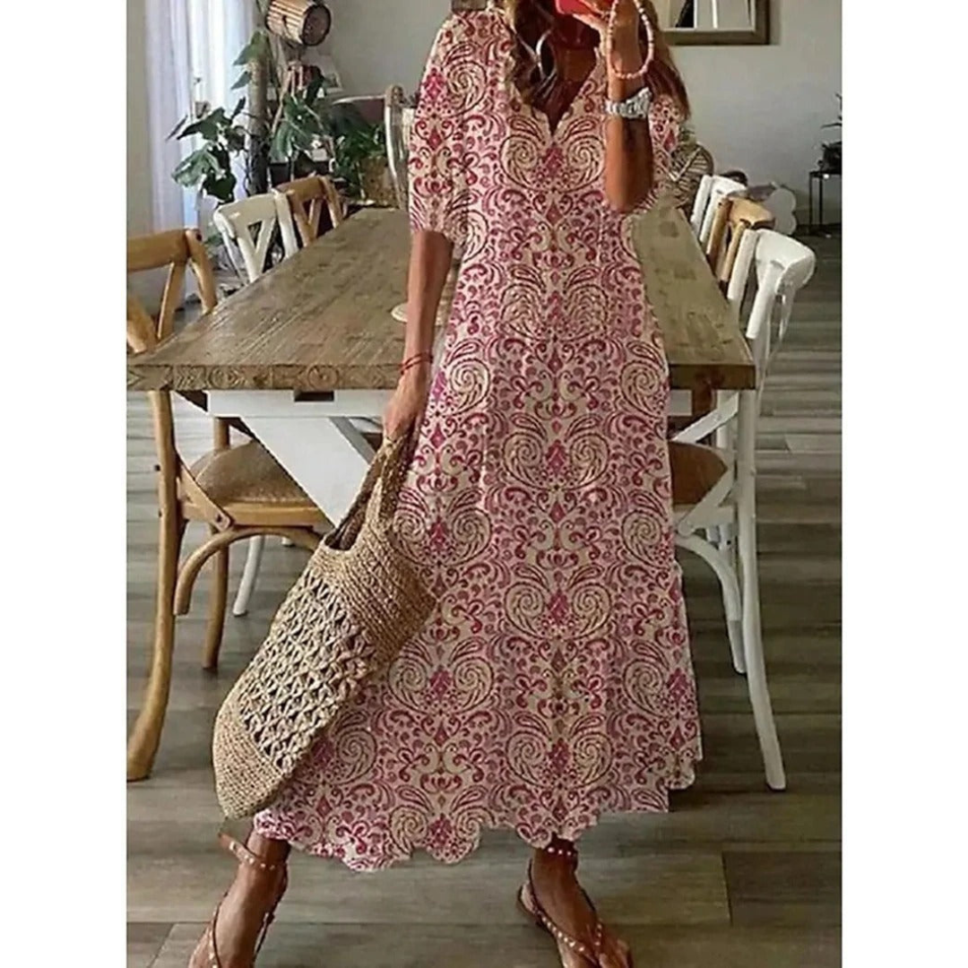 Feline | Dames Jurk | Maxi met Patroon