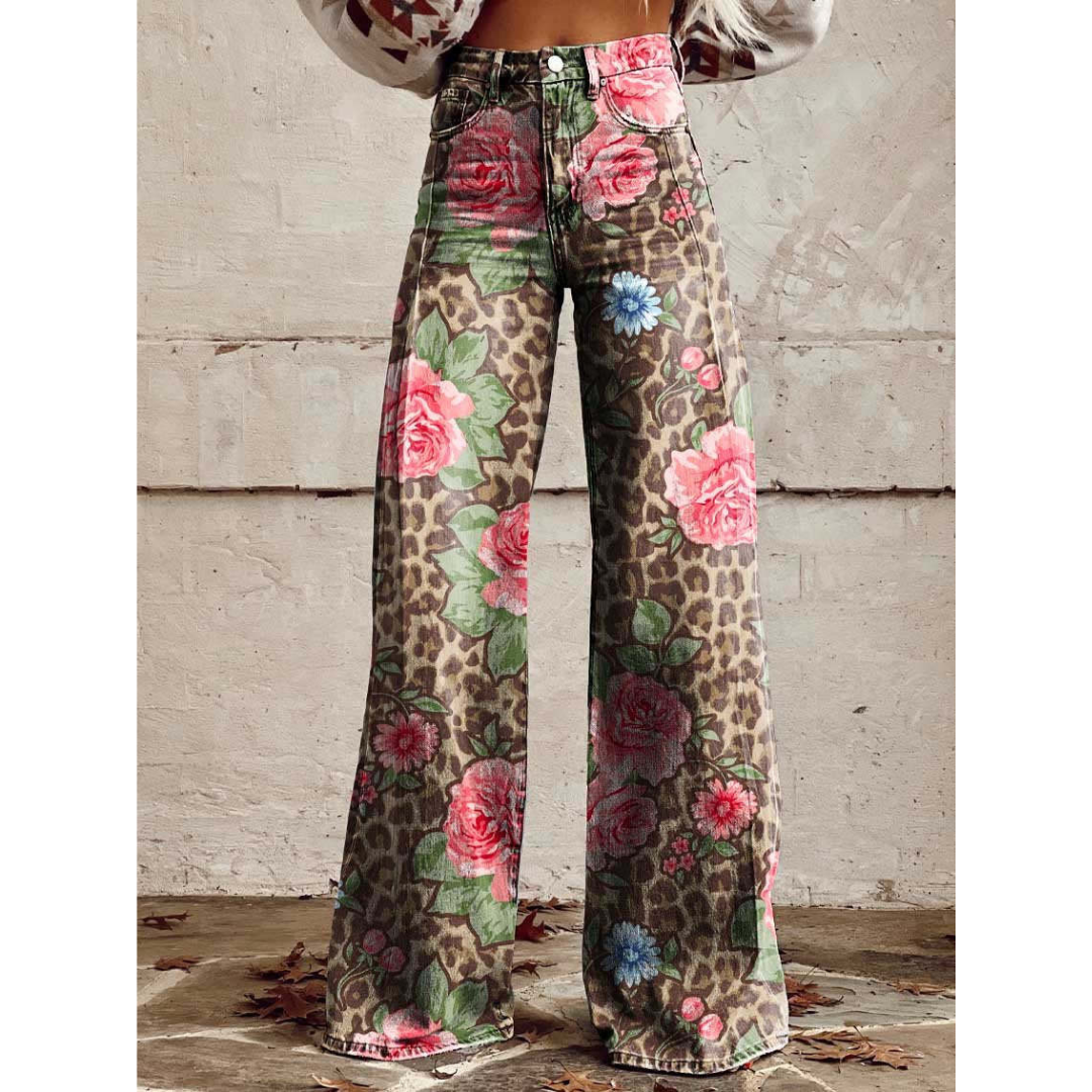 Tessa | Kleurrijke broek met Uniek Patroon