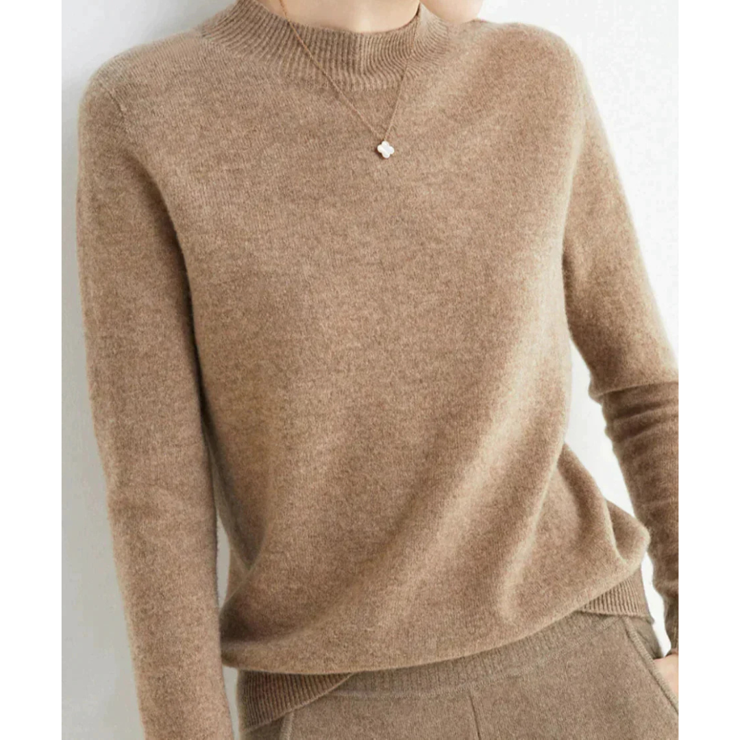 Yvonne | Dames Gebreide Trui Met Ronde Hals