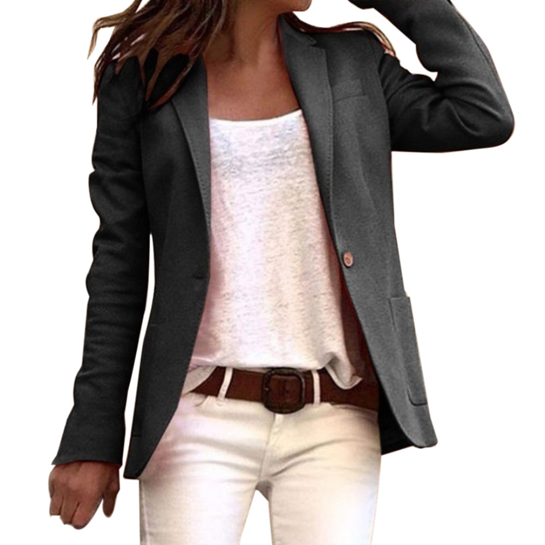 Katrien | Dames Slim Fit Blazer Met Lange Mouwen | Blazer Voor Kantoor