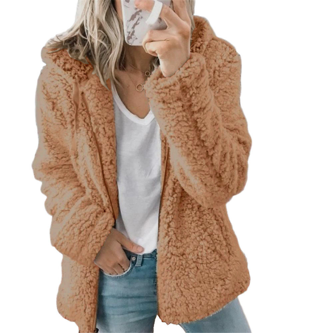 Heleen | Dames Fleece Winter Jas Met Capuchon