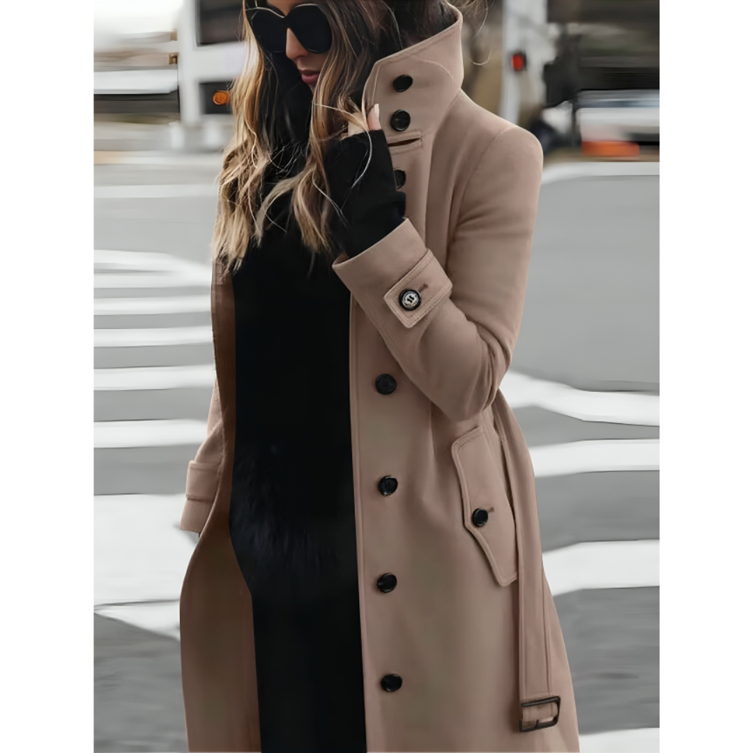 Luna | Dames Jas | Trenchcoat met Reverskraag & Winddicht