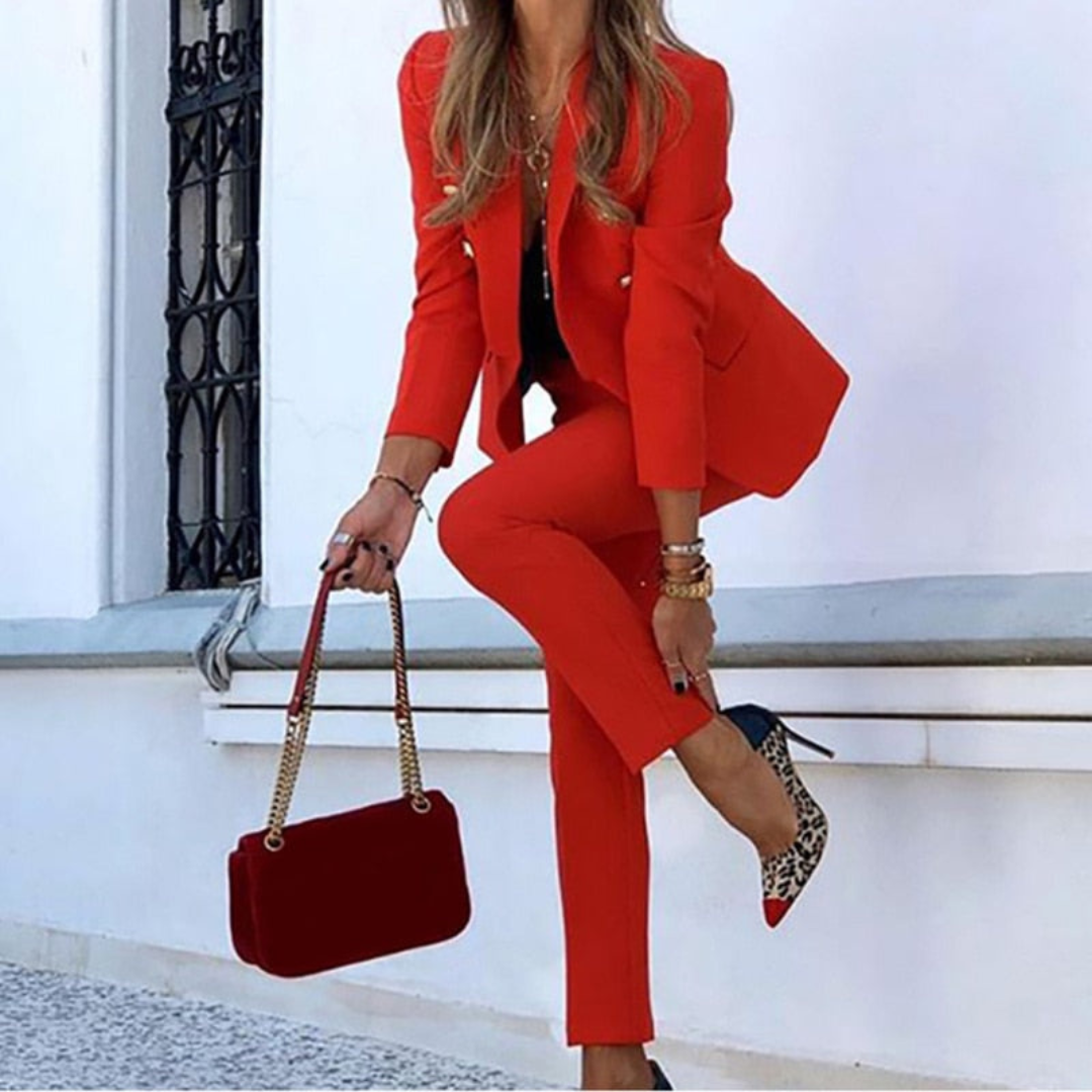 Monique | Dames 2-Delige Set | Top & Broek, Zakelijk & Casual