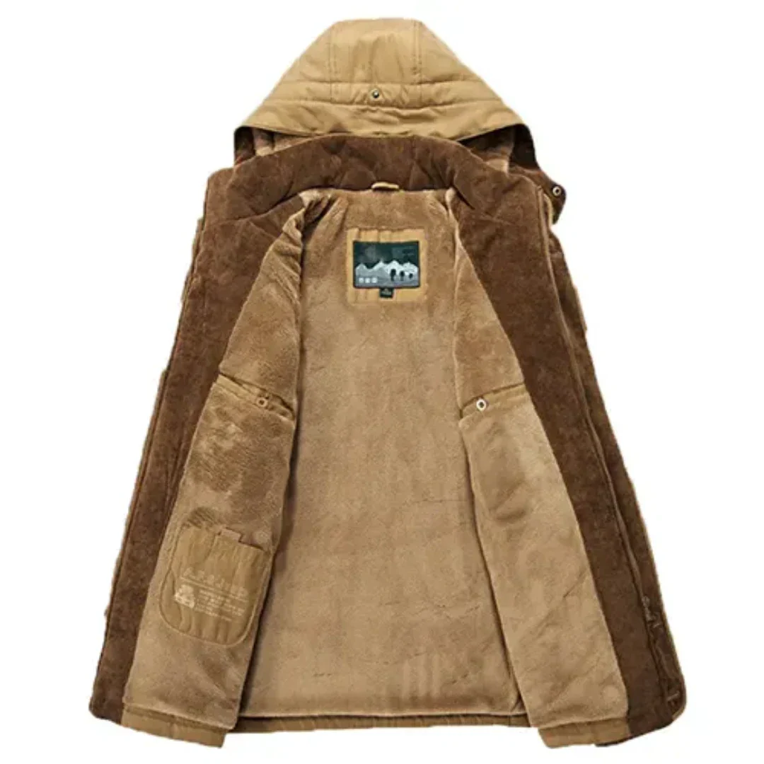 Matthijs | Heren Winter Jas | Warme Winddichte Parka met Bontkraag