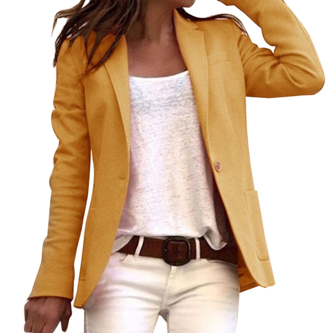 Katrien | Dames Slim Fit Blazer Met Lange Mouwen | Blazer Voor Kantoor