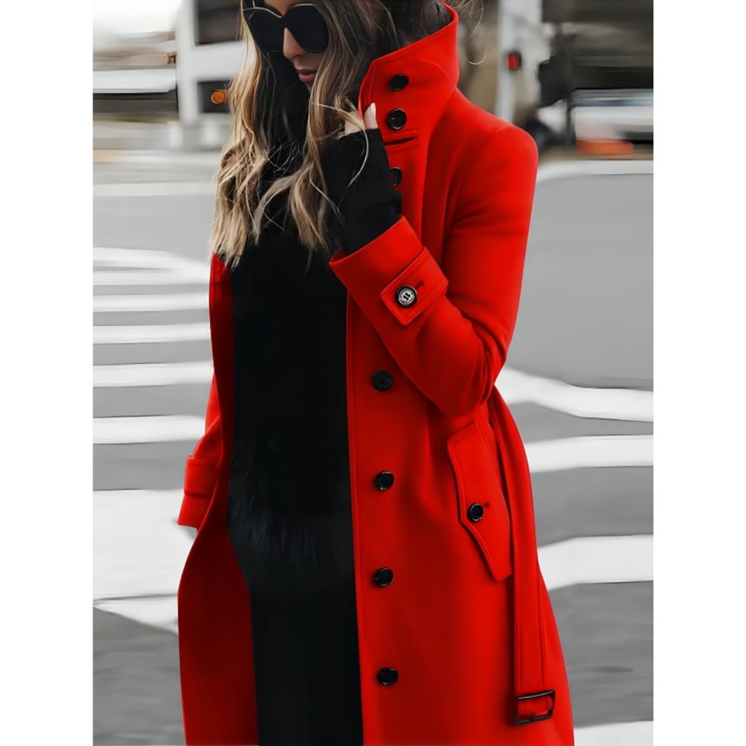 Luna | Dames Jas | Trenchcoat met Reverskraag & Winddicht