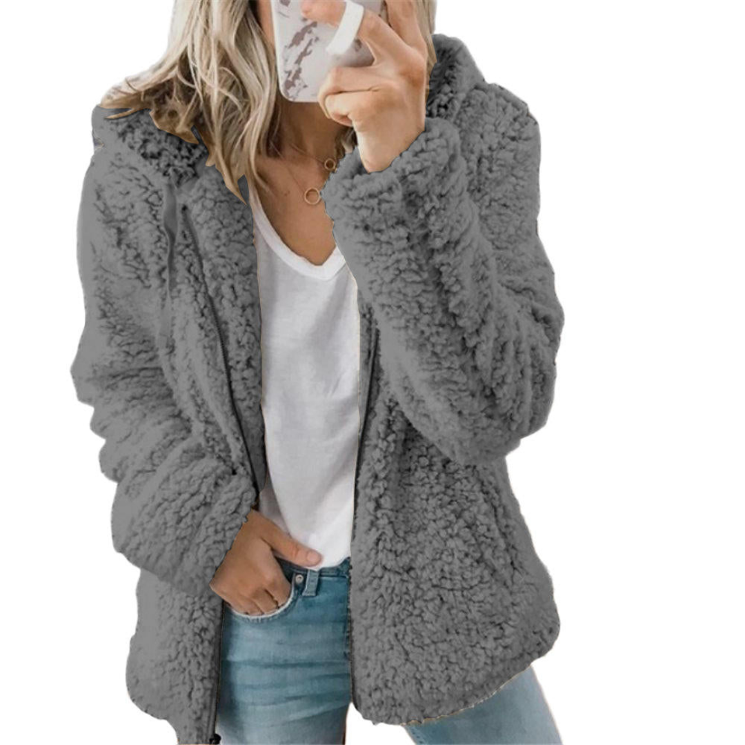 Heleen | Dames Fleece Winter Jas Met Capuchon