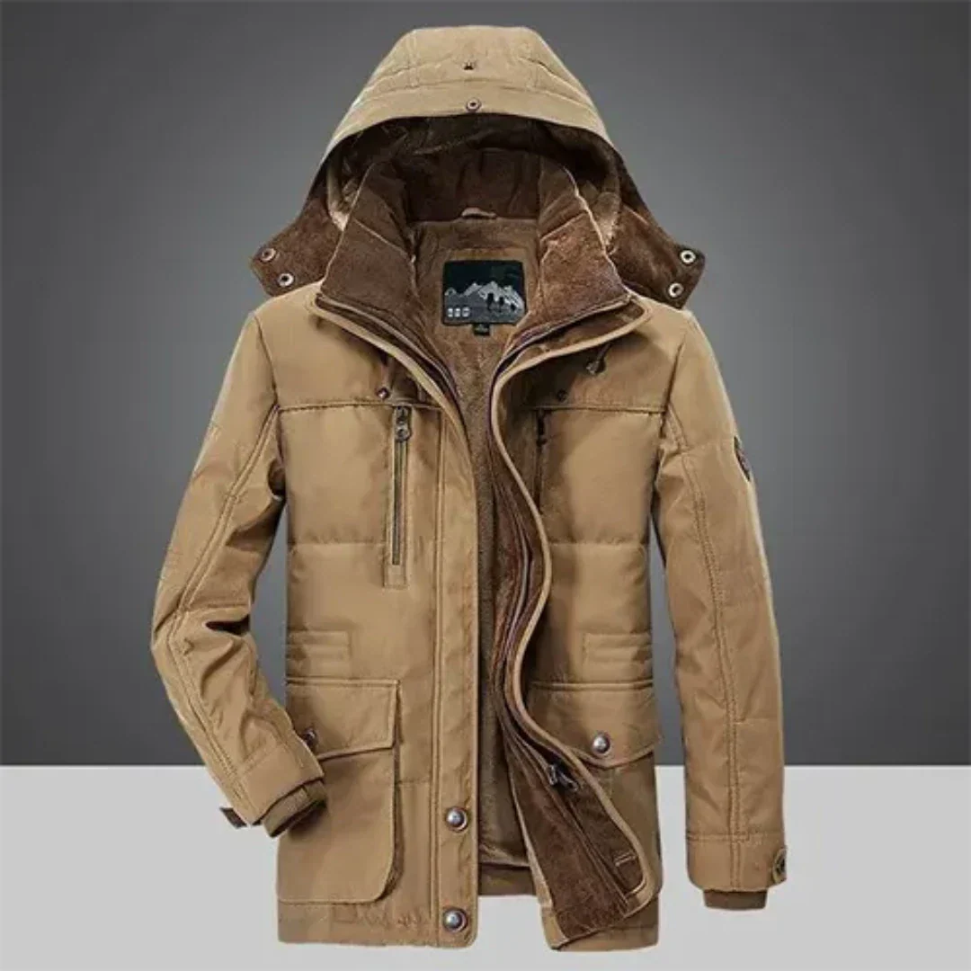 Matthijs | Heren Winter Jas | Warme Winddichte Parka met Bontkraag