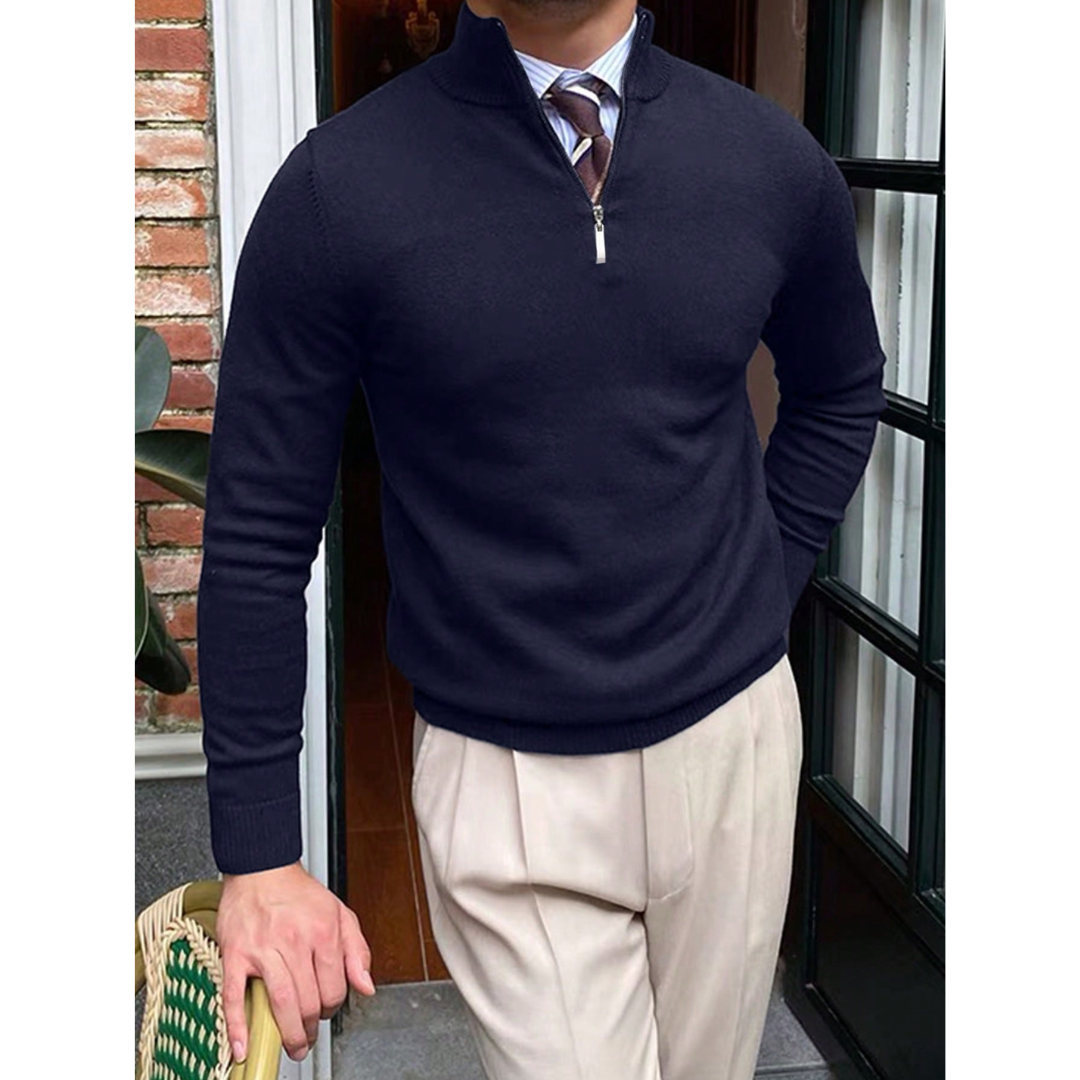 Bastiaan | Heren Kwart Rits Col Trui