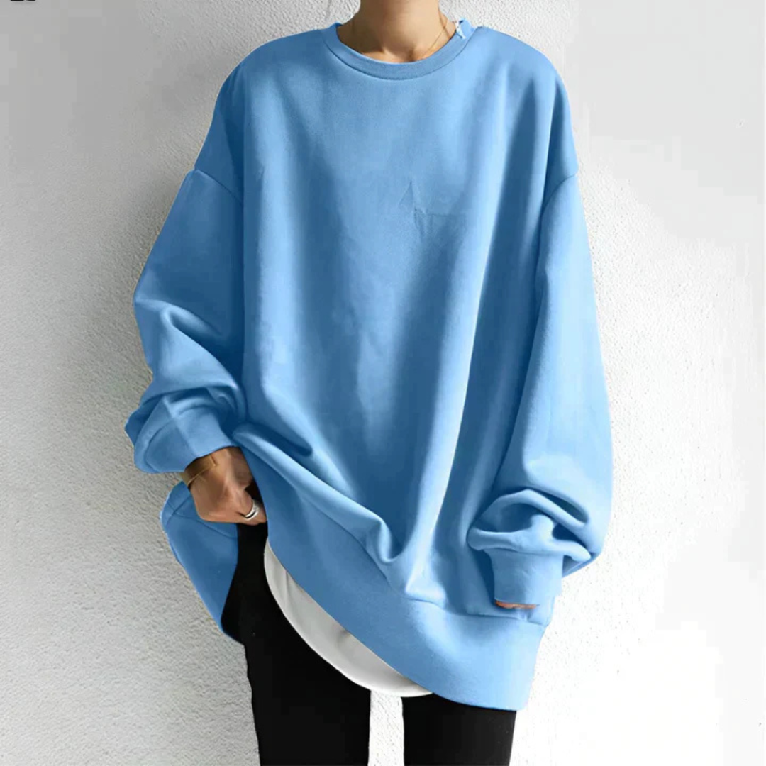 Liesbet | Dames Oversized Sweater Met Ronde Hals en Lange Mouwen