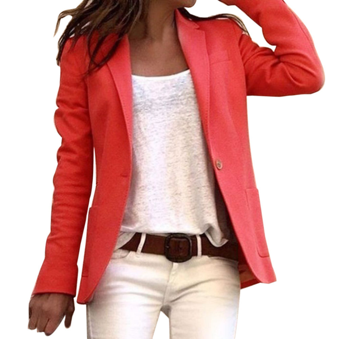 Katrien | Dames Slim Fit Blazer Met Lange Mouwen | Blazer Voor Kantoor