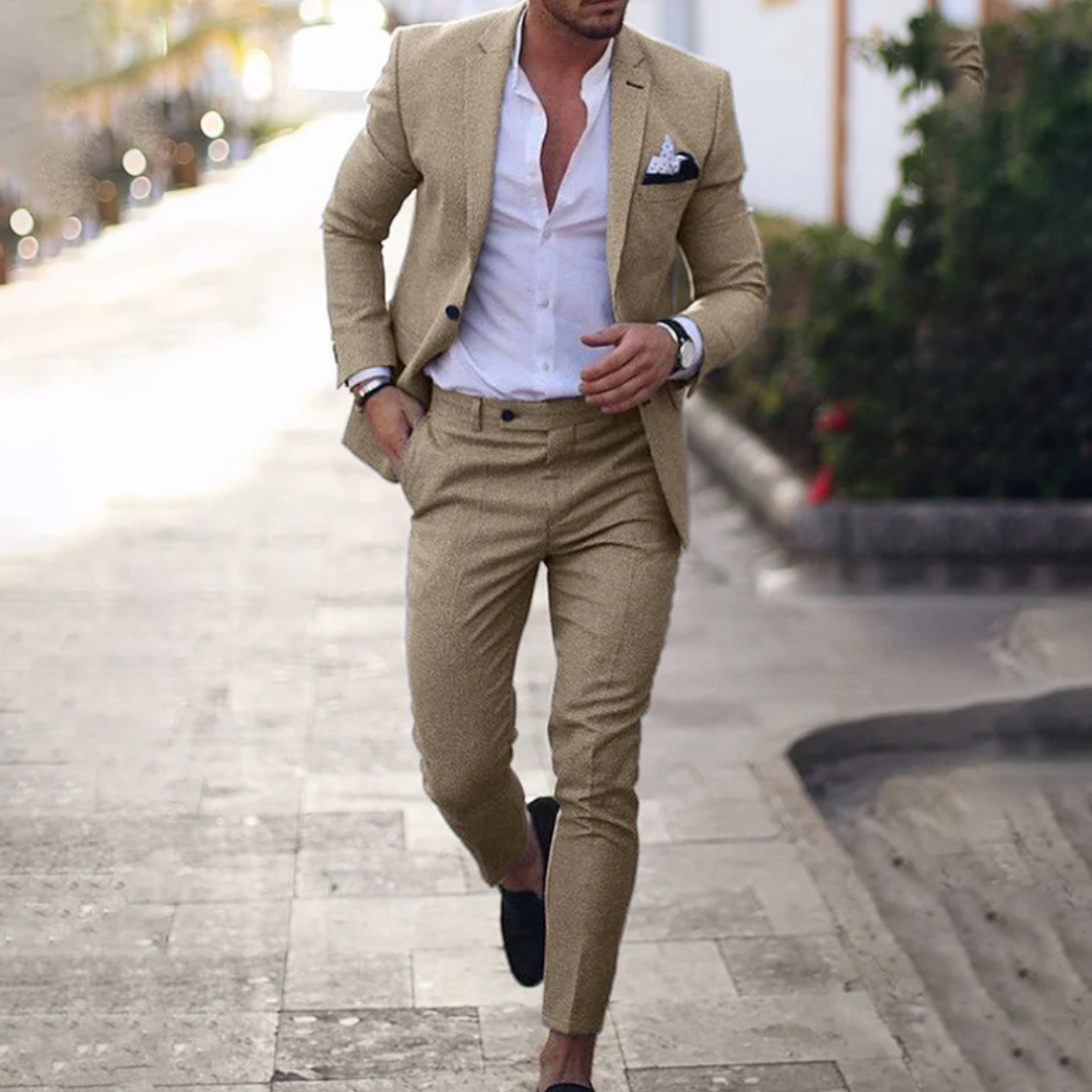 Ryan | Heren Linnen Pak 2-Delig Slim Fit Jasje en Broek