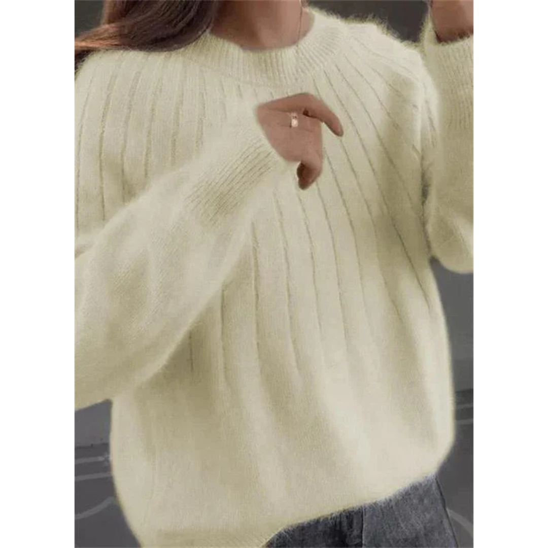 Sofie | Dames Trui | Oversized Gebreide Trui met Lange Mouwen