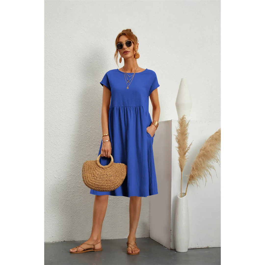Tess | Dames Jurk | Midi met luchtige stof