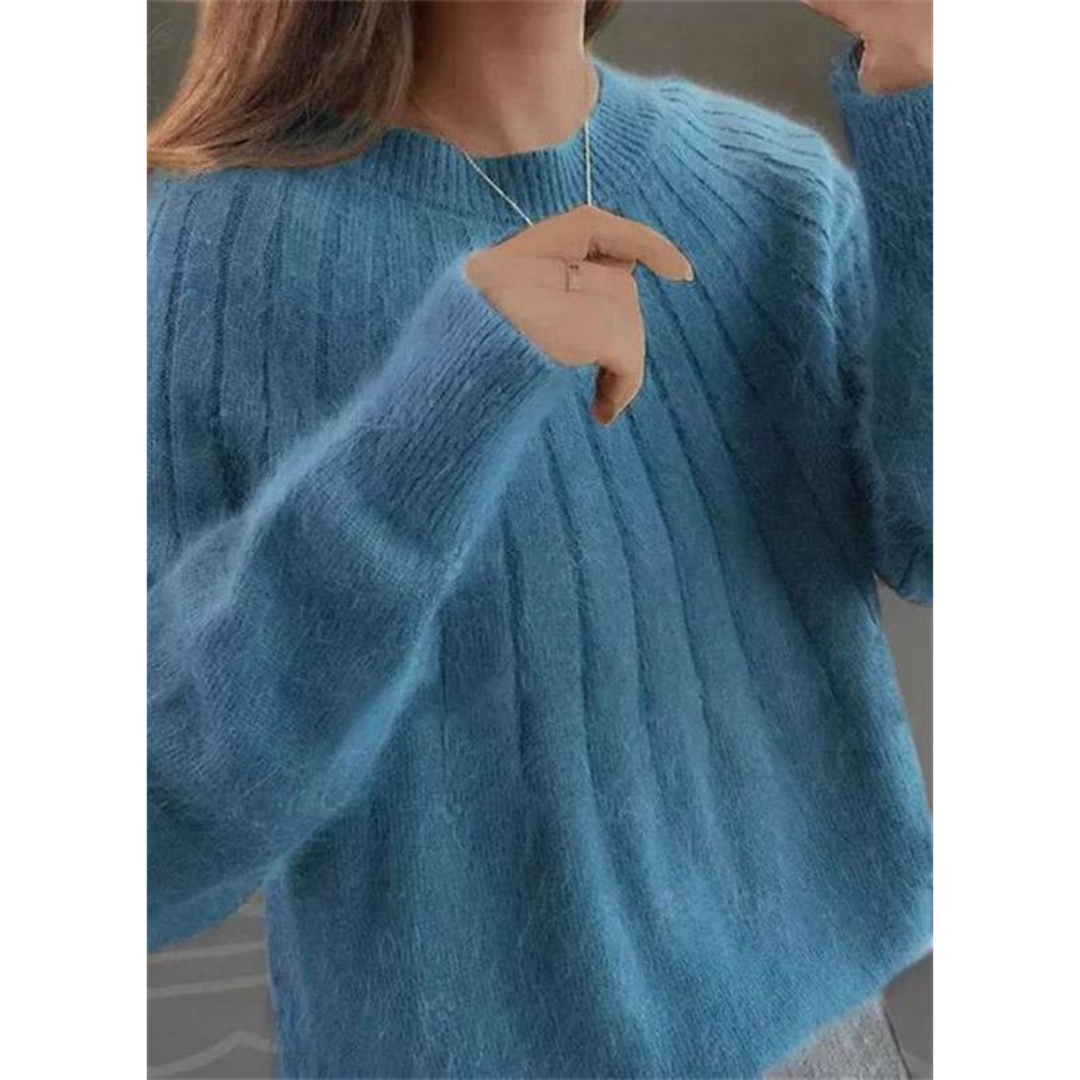 Sofie | Dames Trui | Oversized Gebreide Trui met Lange Mouwen