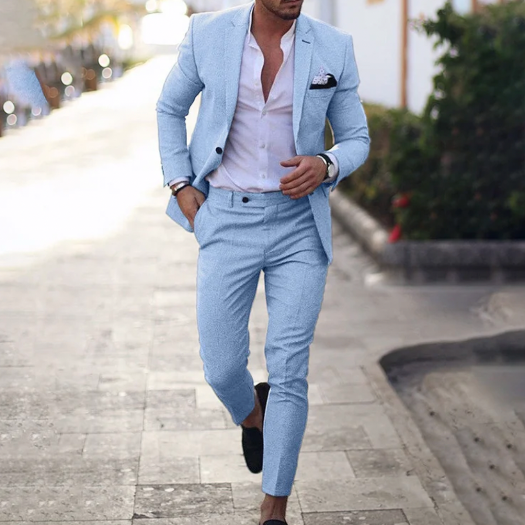 Ryan | Heren Linnen Pak 2-Delig Slim Fit Jasje en Broek
