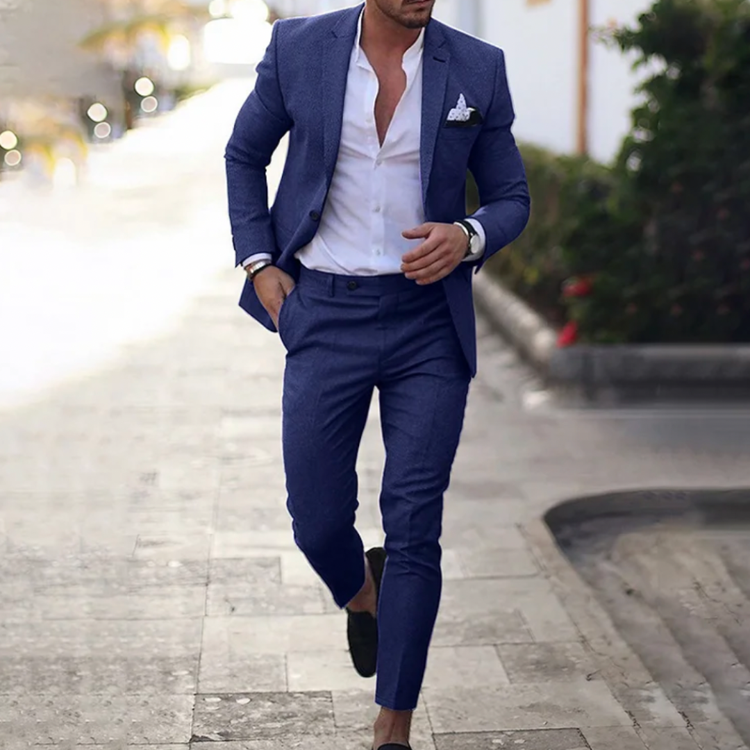 Ryan | Heren Linnen Pak 2-Delig Slim Fit Jasje en Broek