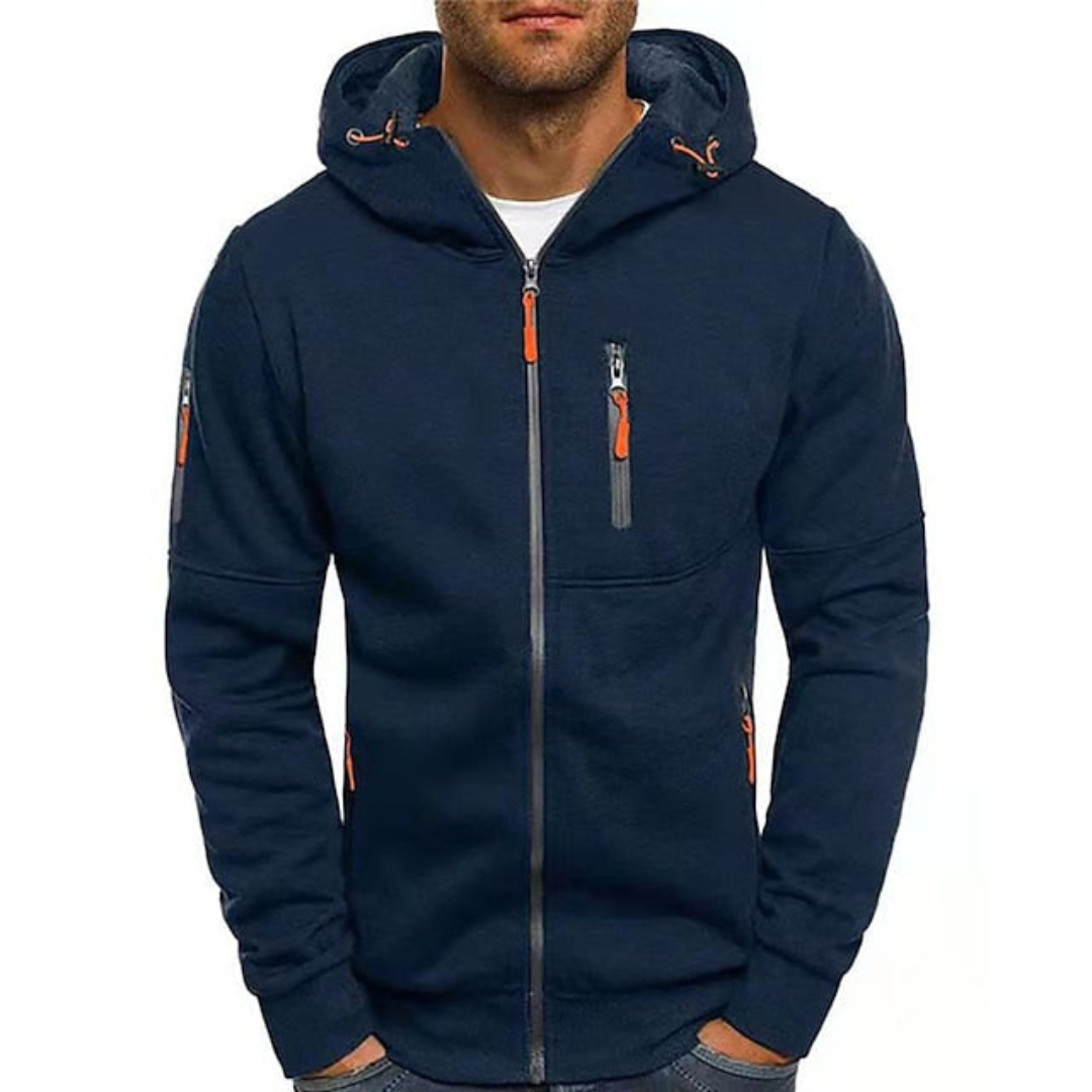 Mats | Heren Vest met Capuchon en Ritssluiting