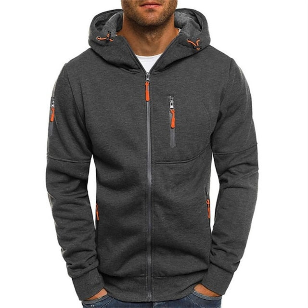 Mats | Heren Vest met Capuchon en Ritssluiting